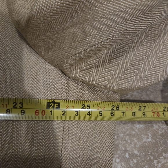 Ralph Lauren Men's Silk Tan Preppy Blazer Jacket Size 48R Old Money Quiet Luxury - Picture 9 of 10